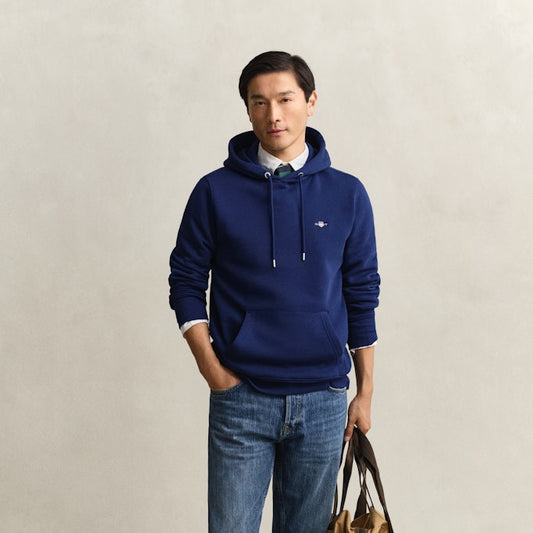 Gant 2007058 432 Reg Shield Rich Navy Hoodie