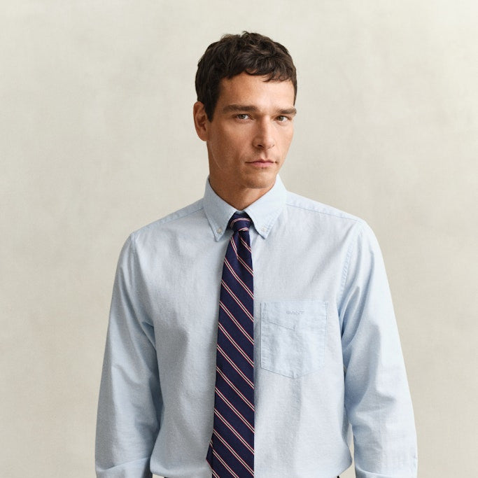 Gant 3260026 450 Reg Classic Oxford Dobby Sky Blue Shirt