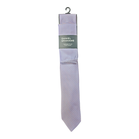 Daniel Grahame TP2236 61 Pale Pink Tie & Pocket Square Set