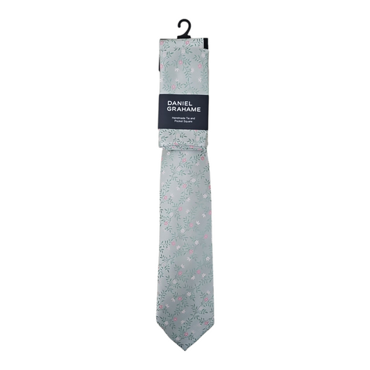 Daniel Grahame TP2382 30 Green Tie & Pocket Square Set