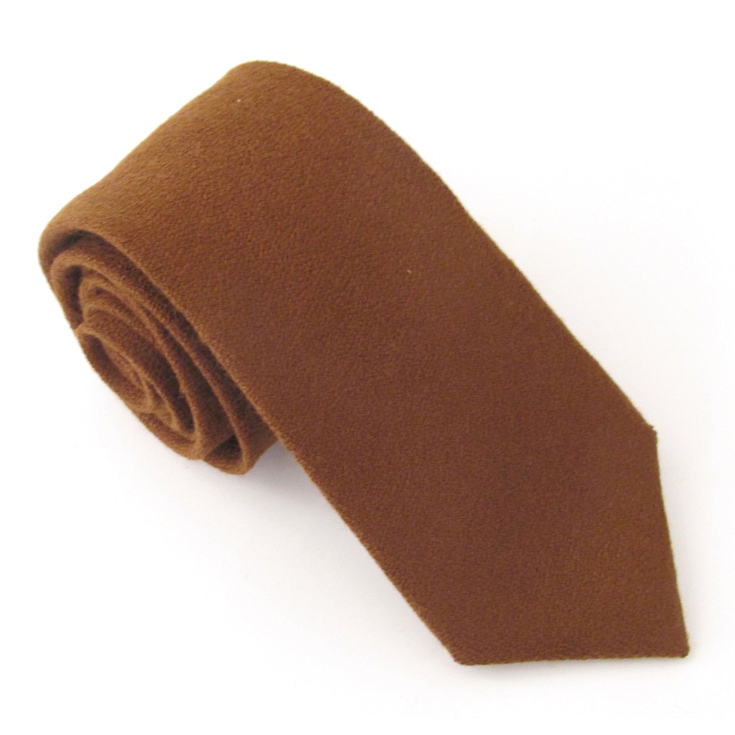 Van Buck Munroe Spun Brown Wool Tie