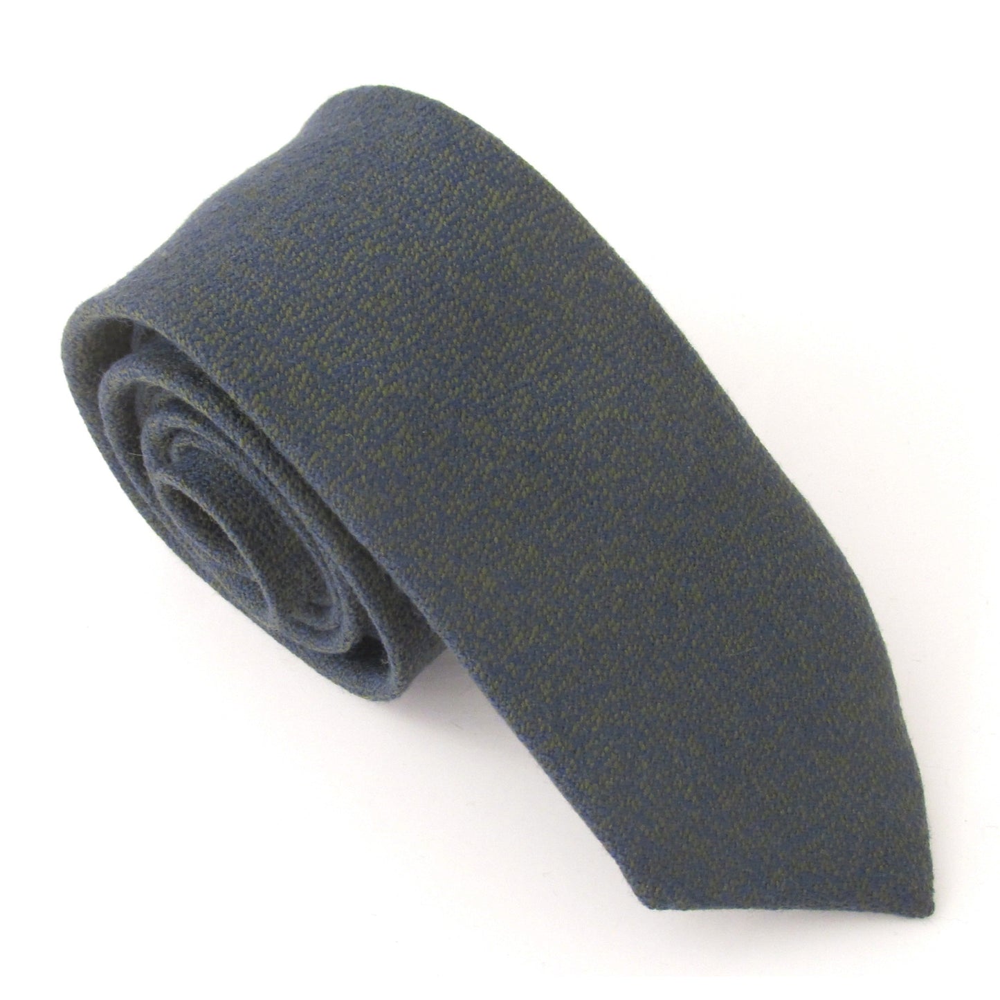 Van Buck Munroe Spun Green Wool Tie