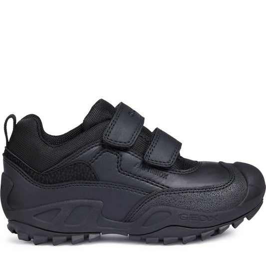 Geox New Savage Abx Black Waterproof School Shoes