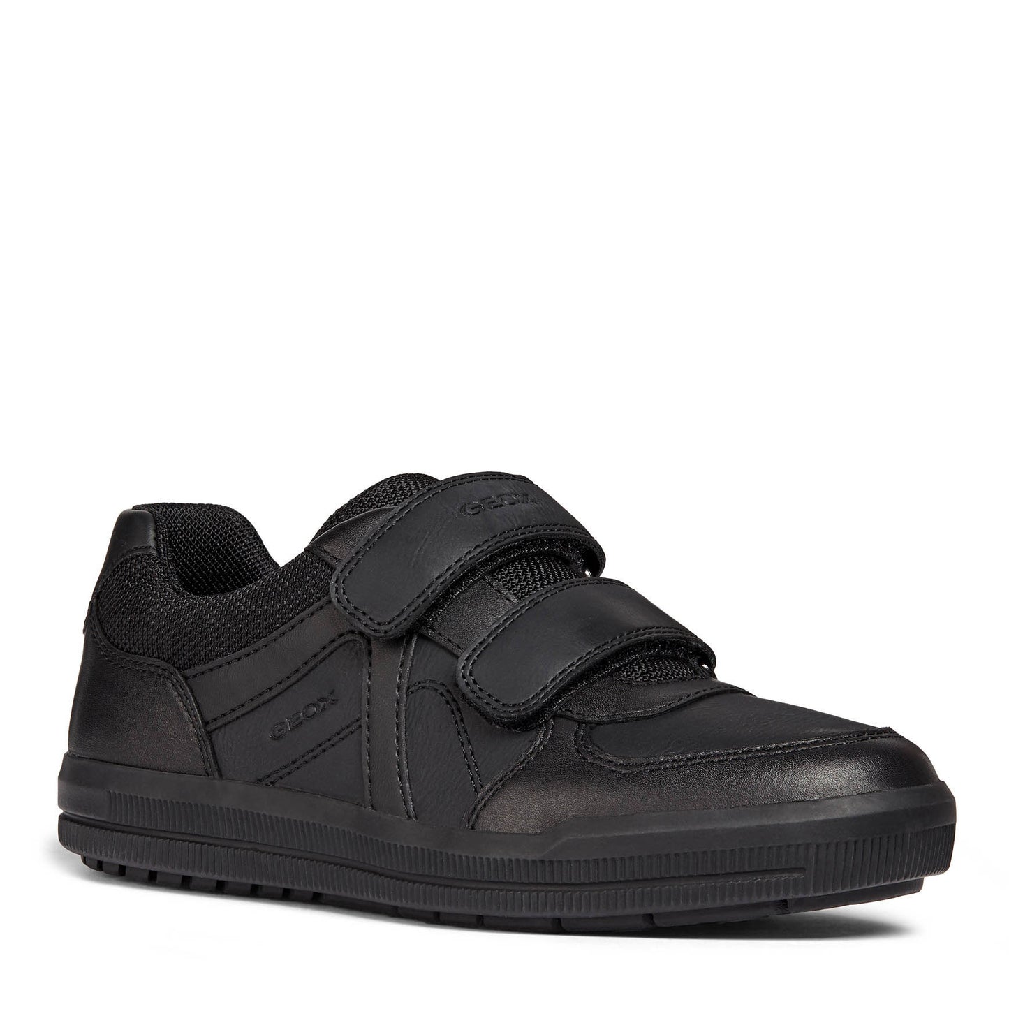 Geox Arzach Black School Shoes
