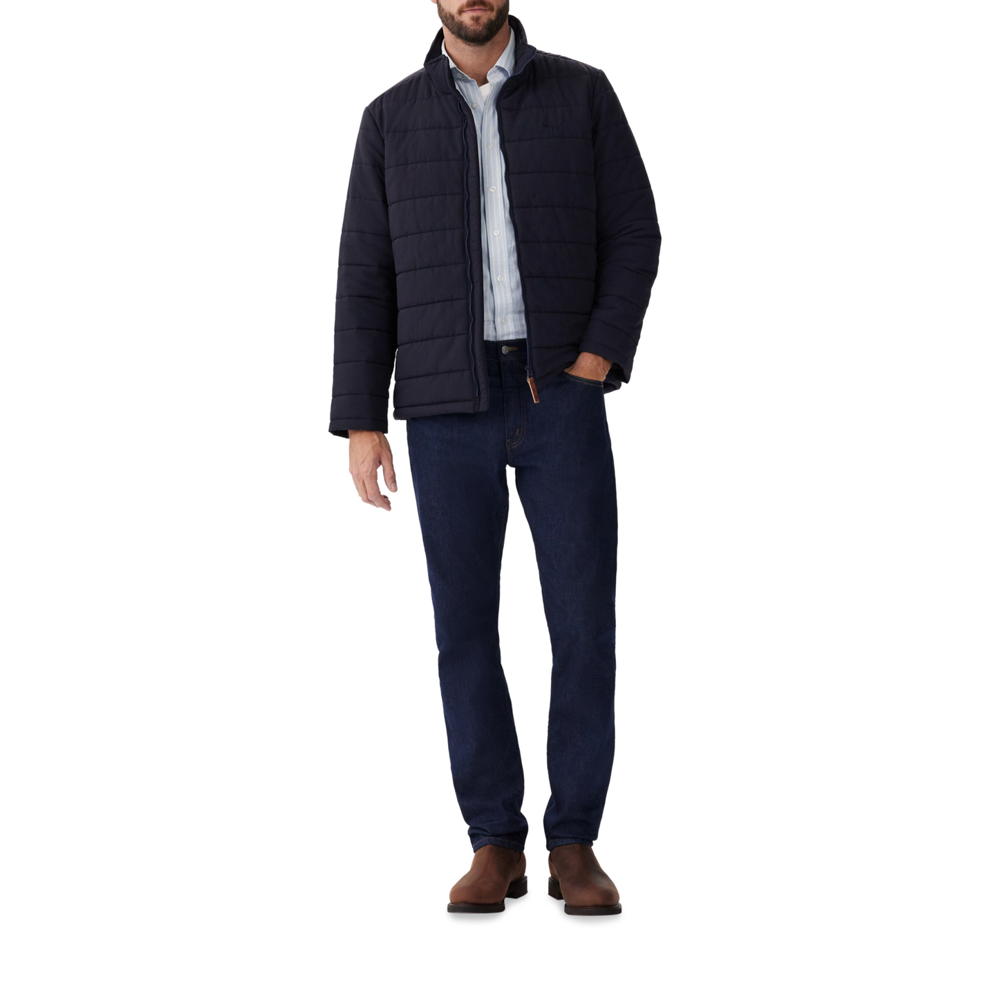 RM Williams Patterson Creek Navy Jacket