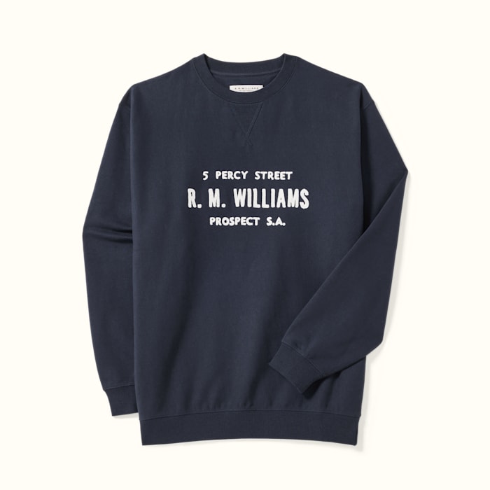 RM Williams Bale Loopback Navy Sweatshirt