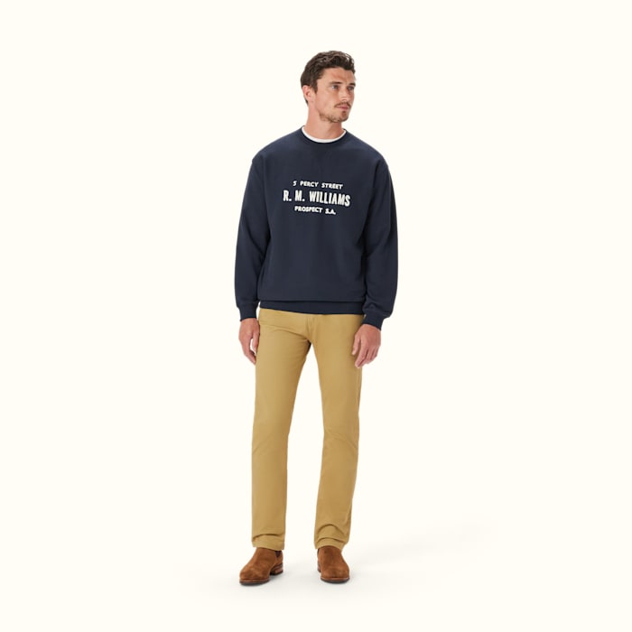 RM Williams Bale Loopback Navy Sweatshirt