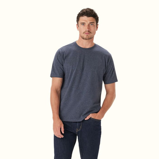 RM Williams Parson Dark Blue Marle T-Shirt