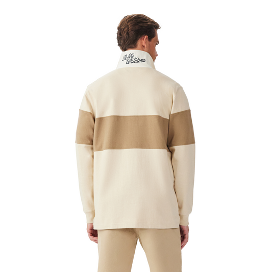 RM Williams Heritage Sand Brown Rugby Top