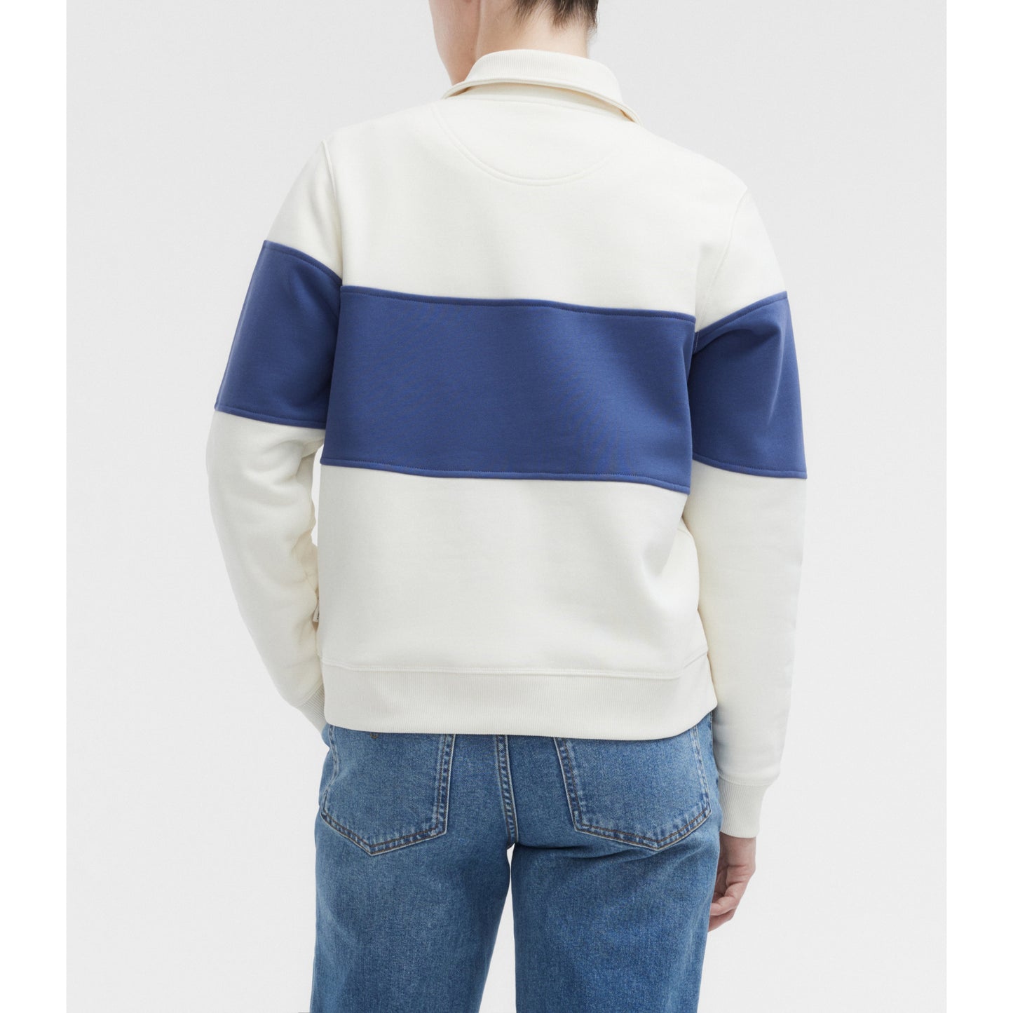 RM Williams Trickett Panel Ivory Sweatshirt