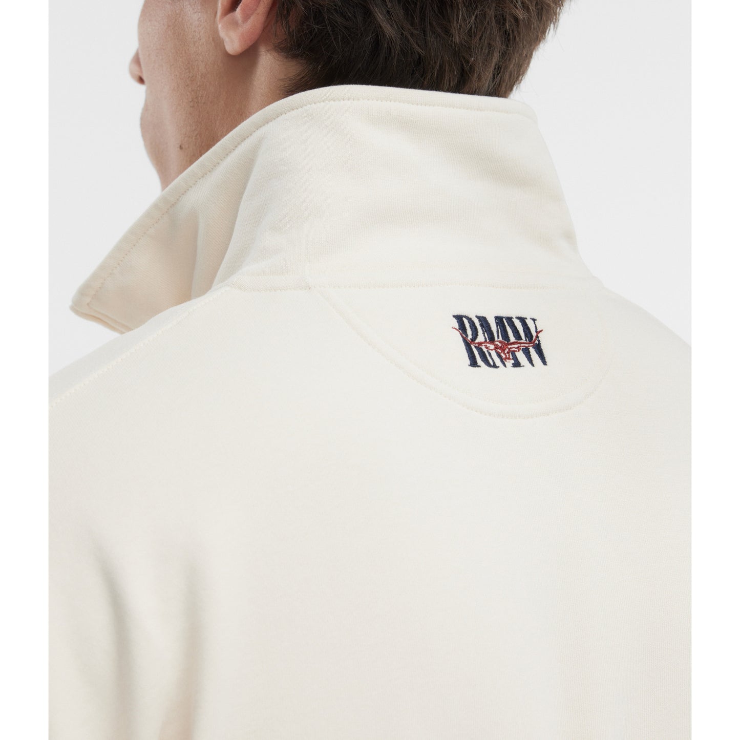 RM Williams Classic RMW Ecru 1/4 Zip