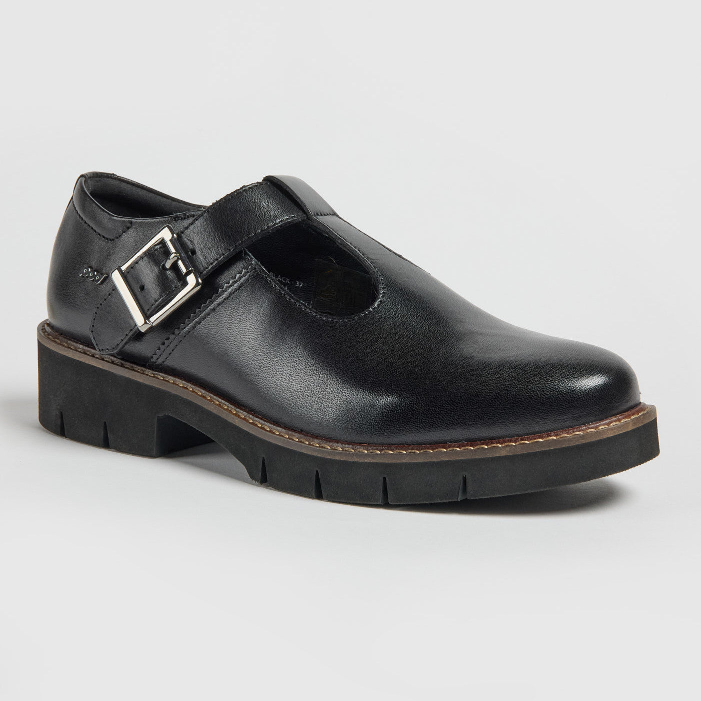 Pod Kayla Black School Shoes