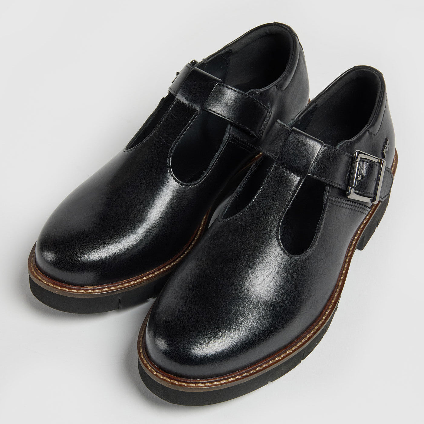 Pod Kayla Black School Shoes