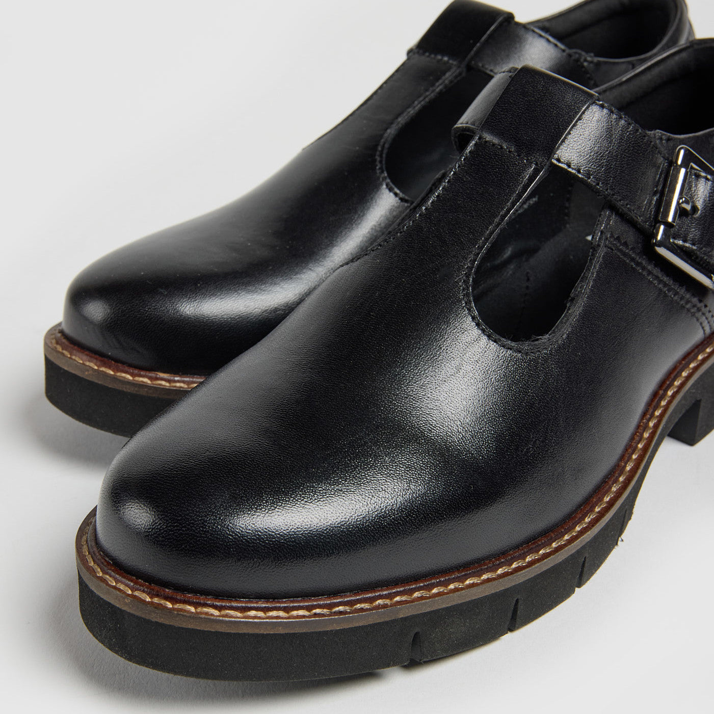 Pod Kayla Black School Shoes