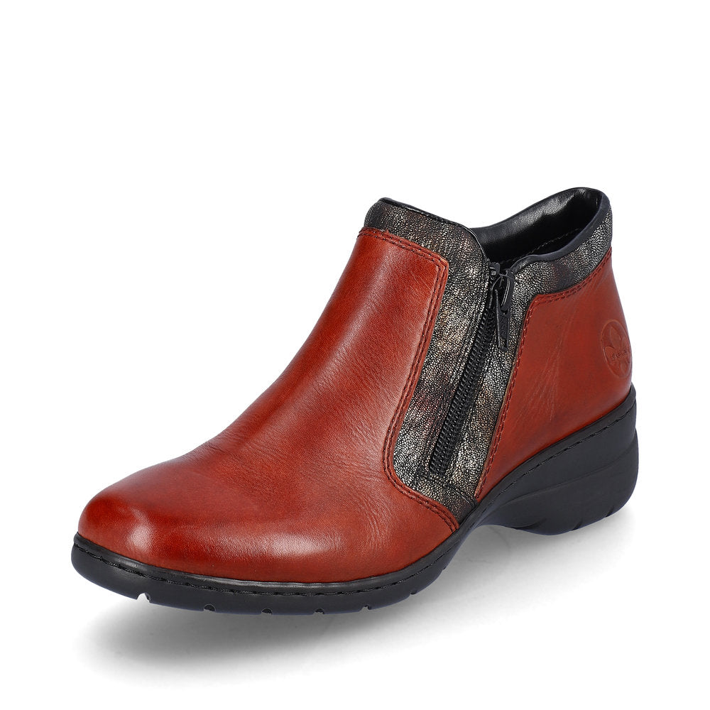 Rieker L4382-38 Dagmar Brick/Black-Antique Boots