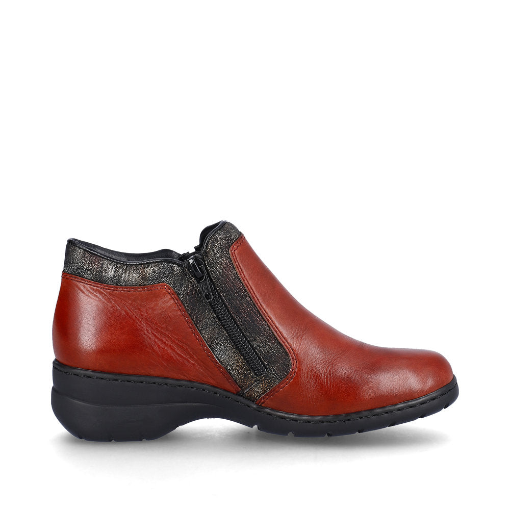 Rieker L4382-38 Dagmar Brick/Black-Antique Boots