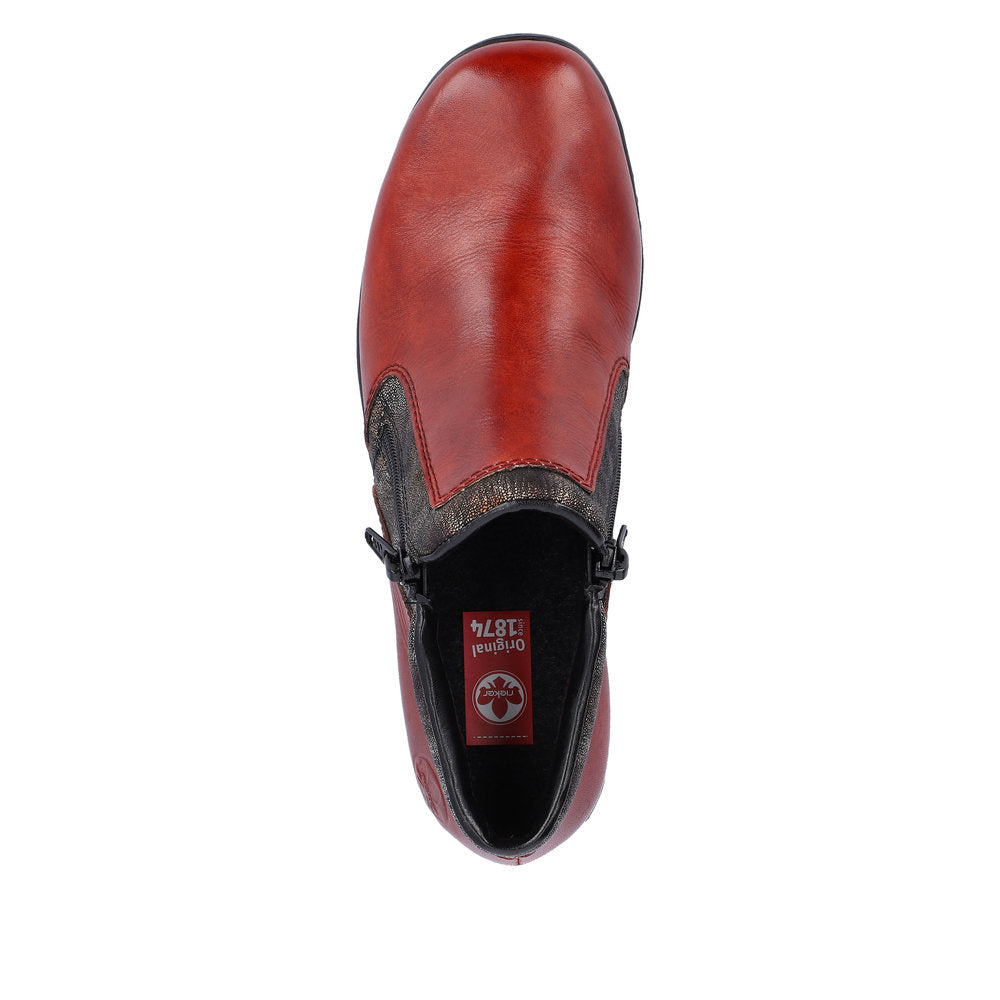 Rieker L4382-38 Dagmar Brick/Black-Antique Boots