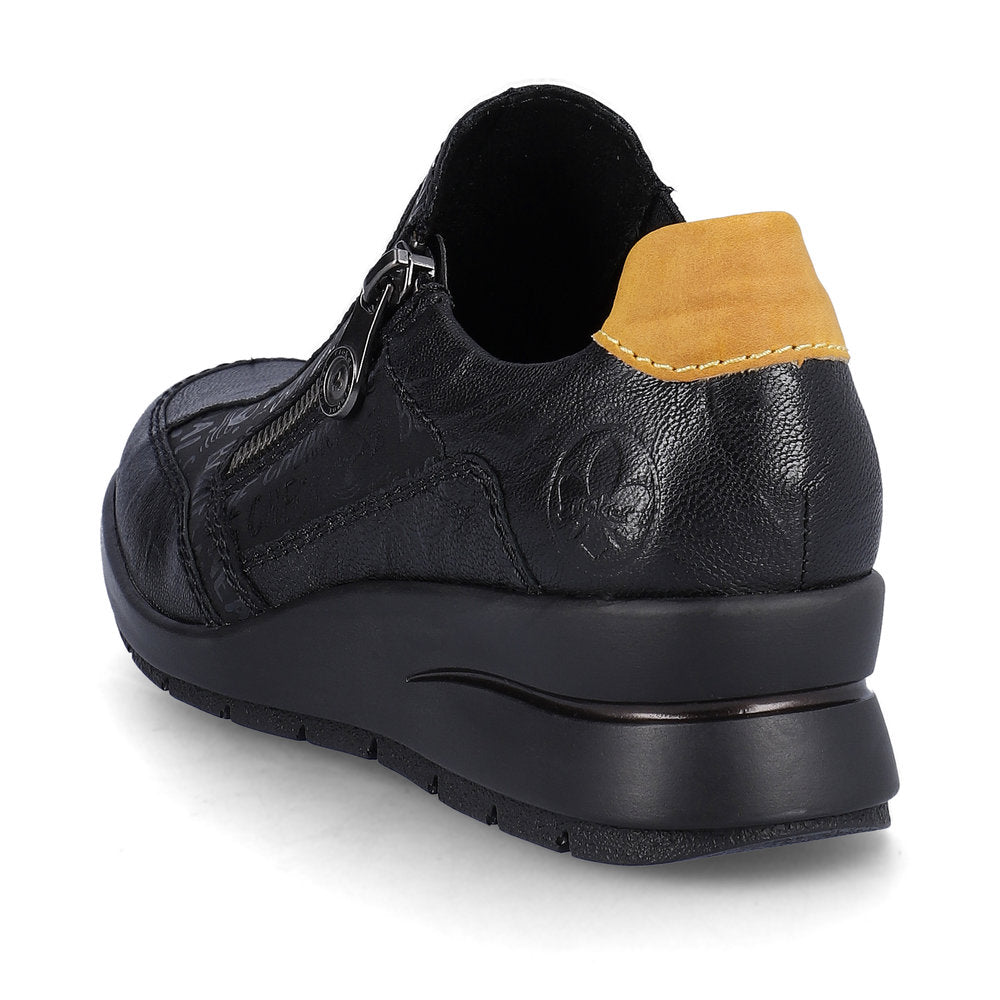 Rieker L4850-00 Dagmar Black Casual Shoes