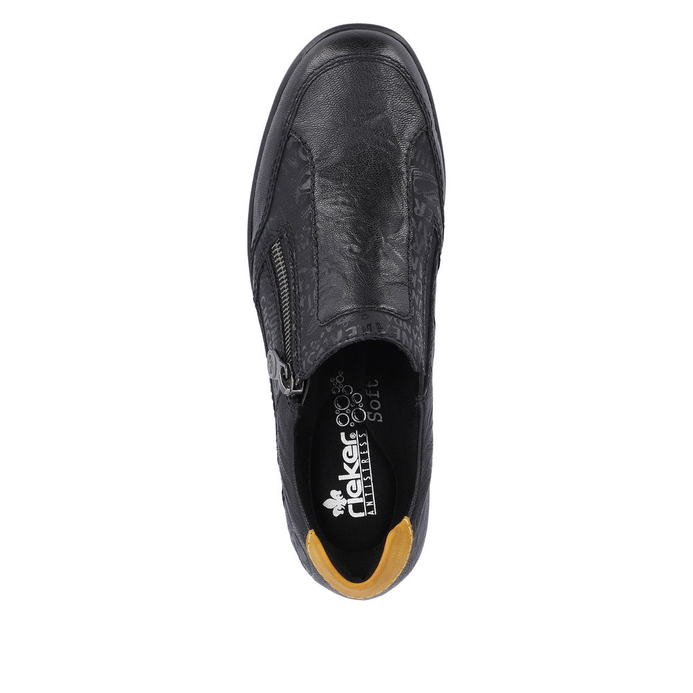 Rieker L4850-00 Dagmar Black Casual Shoes