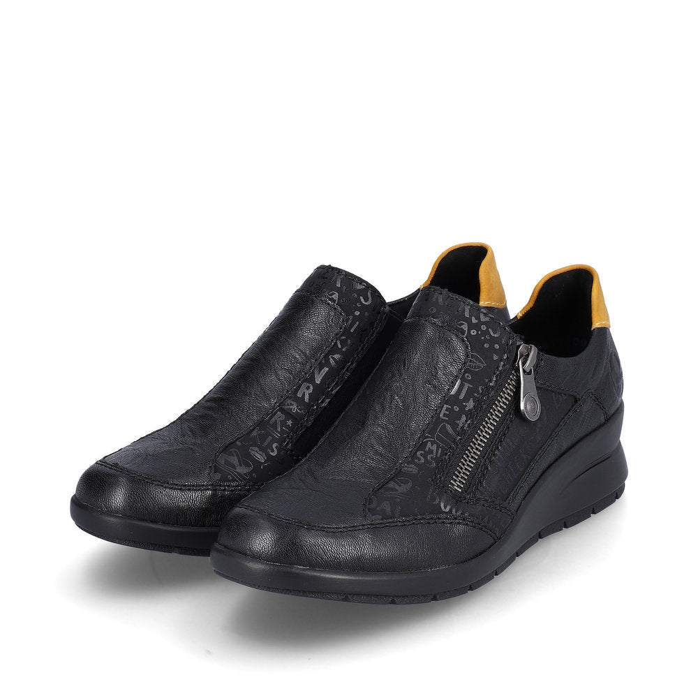 Rieker L4850-00 Dagmar Black Casual Shoes