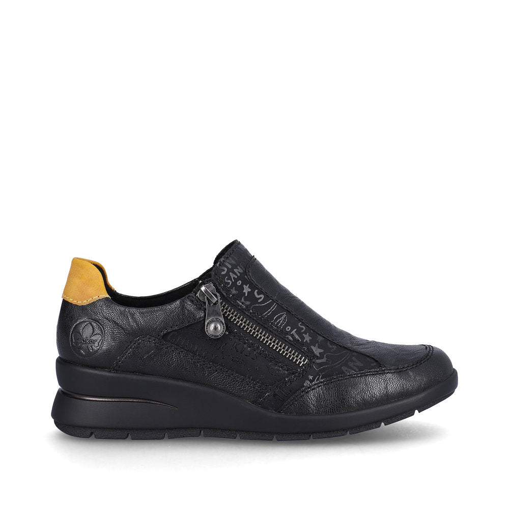 Rieker L4850-00 Dagmar Black Casual Shoes