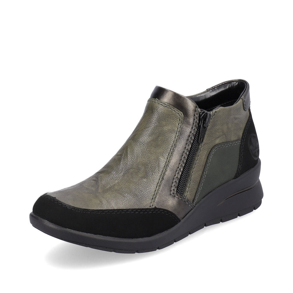 Rieker L4851-52 Dagmar Black/Ivy/Antique/Forest Boots