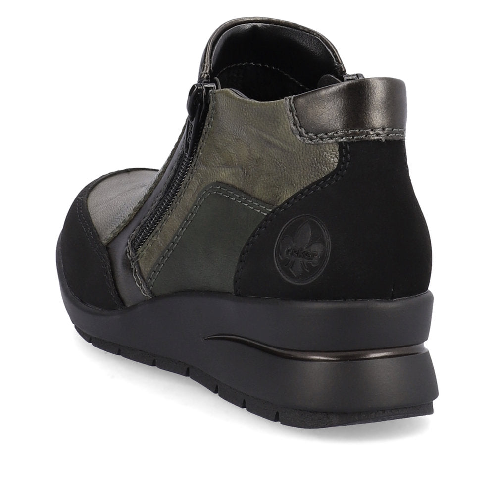 Rieker L4851-52 Dagmar Black/Ivy/Antique/Forest Boots