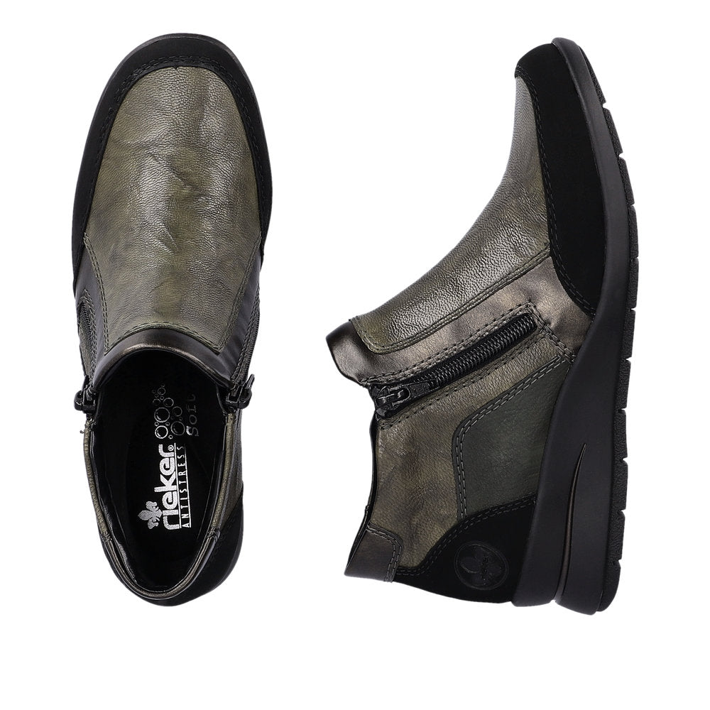 Rieker L4851-52 Dagmar Black/Ivy/Antique/Forest Boots