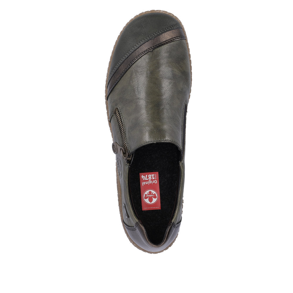 Rieker L7571-54 Liv Forest/Antique/Ivy Casual Shoes