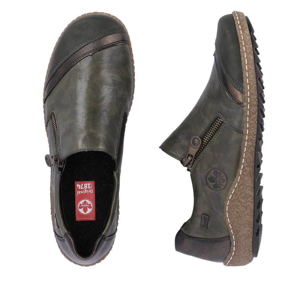 Rieker L7571-54 Liv Forest/Antique/Ivy Casual Shoes