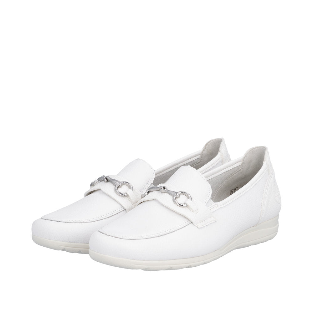Rieker L9355-80 White Casual Shoes