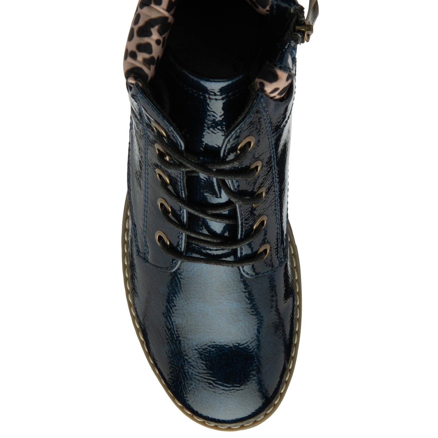 Lotus ULB333 Lexis Navy/Leopard Boots