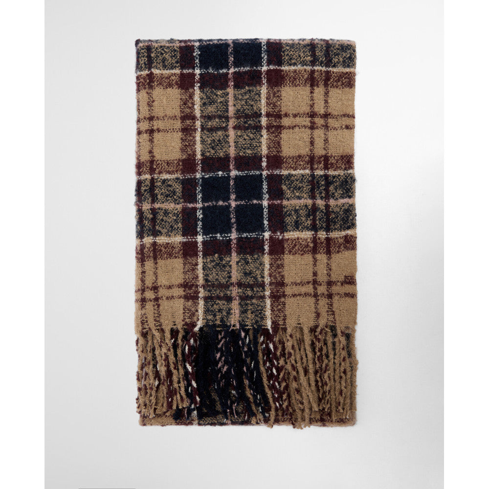 Barbour Saltburn Gardenia Tartan Beanie
