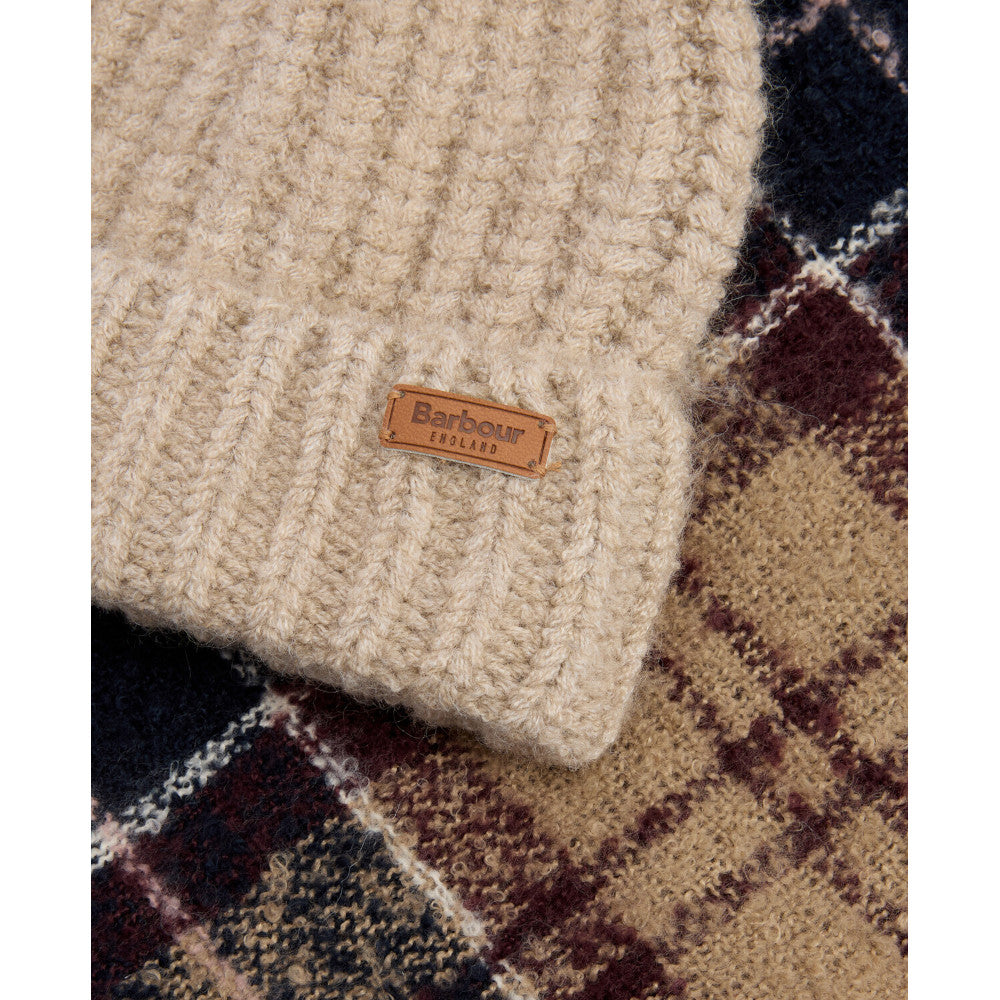 Barbour Saltburn Gardenia Tartan Beanie