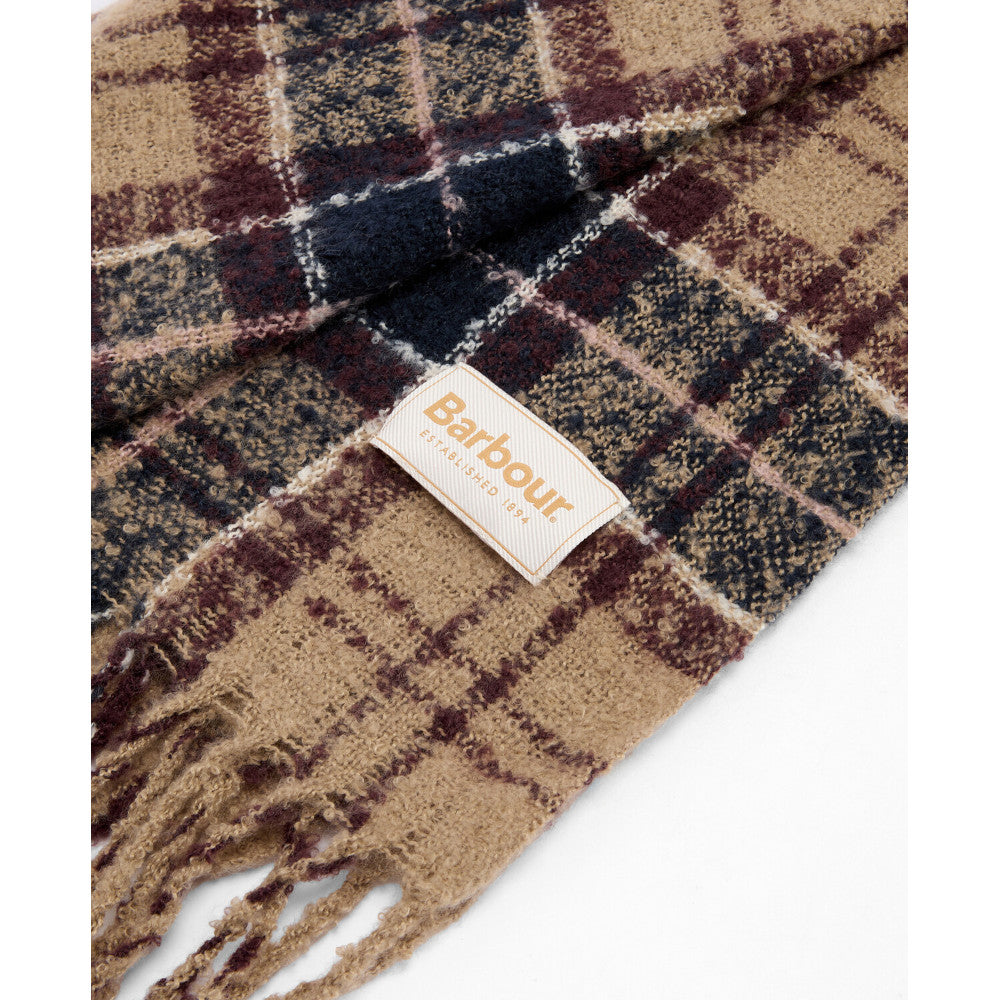Barbour Saltburn Gardenia Tartan Beanie