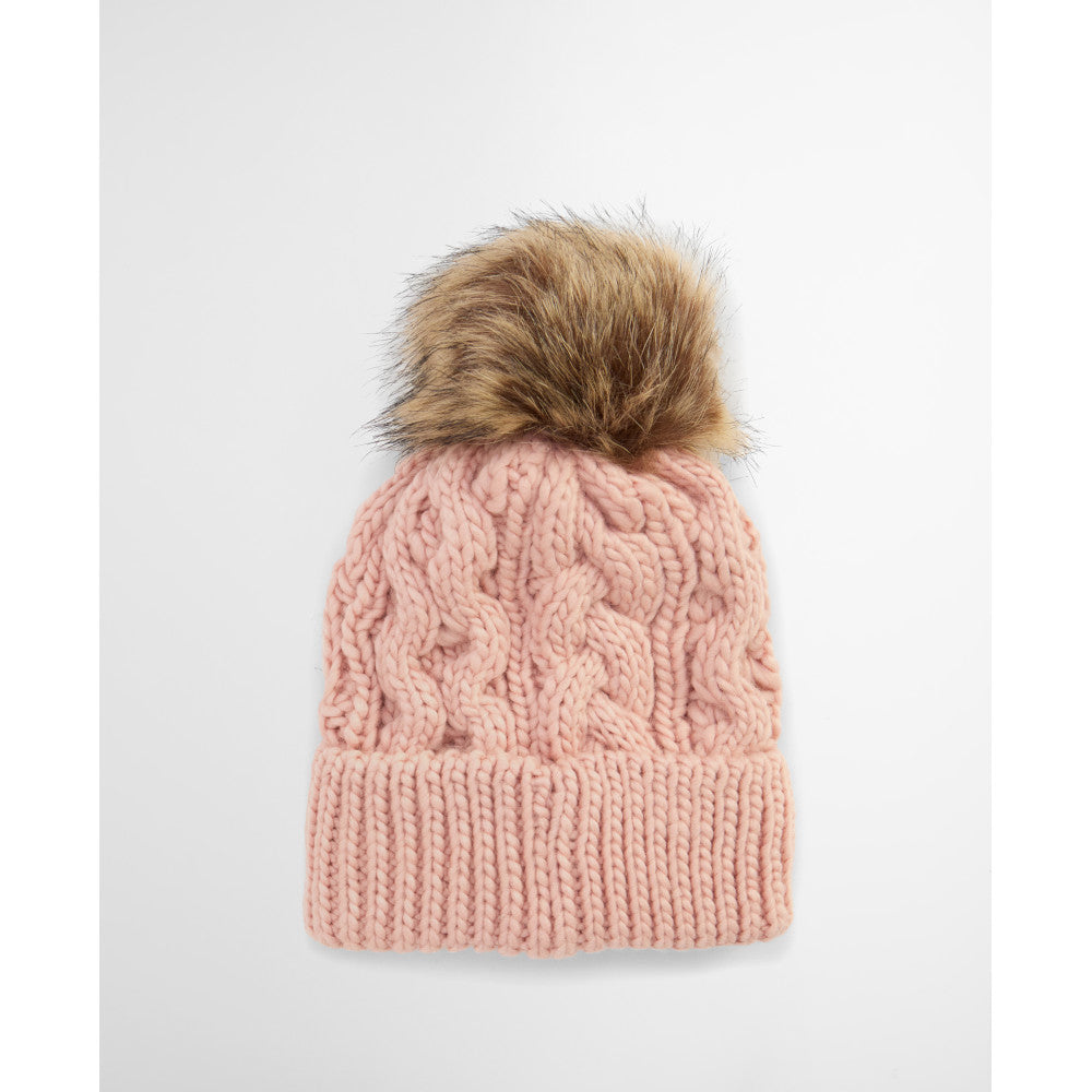 Barbour Penshaw Pink Blush Beanie Hat