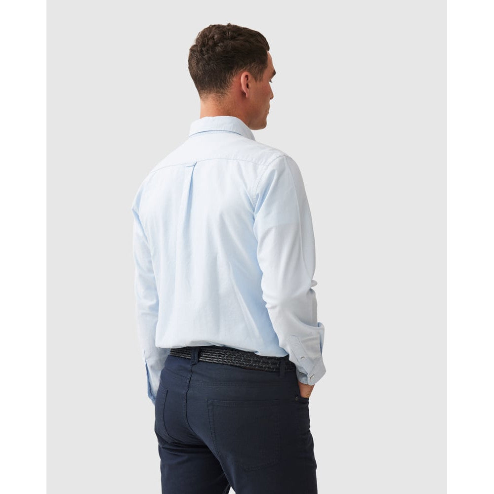 Rodd & Gunn Gunn Oxford Blue Powder Long Sleeve Shirt