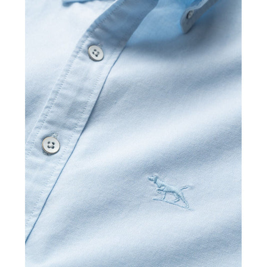 Rodd & Gunn Gunn Oxford Blue Powder Long Sleeve Shirt