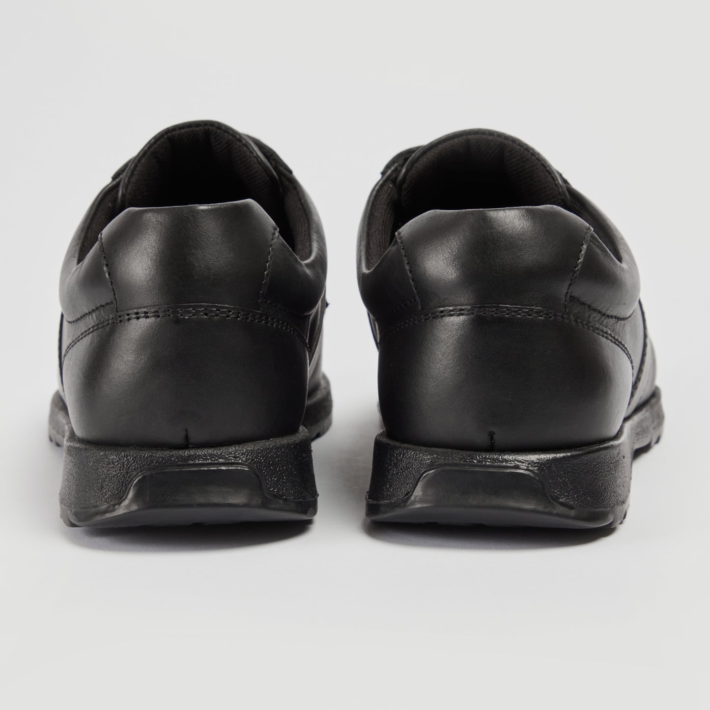 Pod Logan Black Lace Up School Shoes