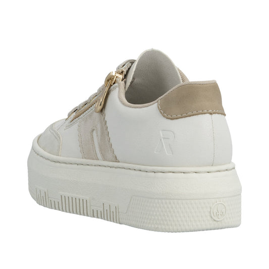Rieker M1912-80 Off White Cream Trainers