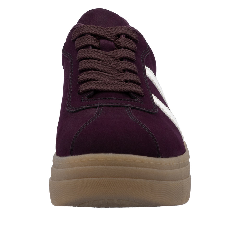 Rieker M7601-30 Wine Offwhite Womens Trainers Trainers
