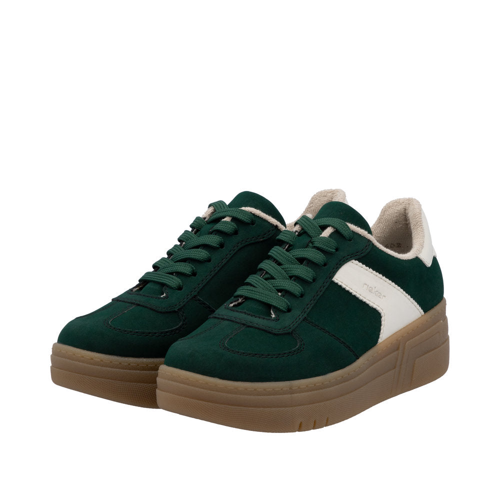 Rieker M7602-54 Green Trainers