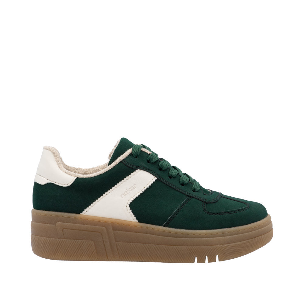 Rieker M7602-54 Green Trainers