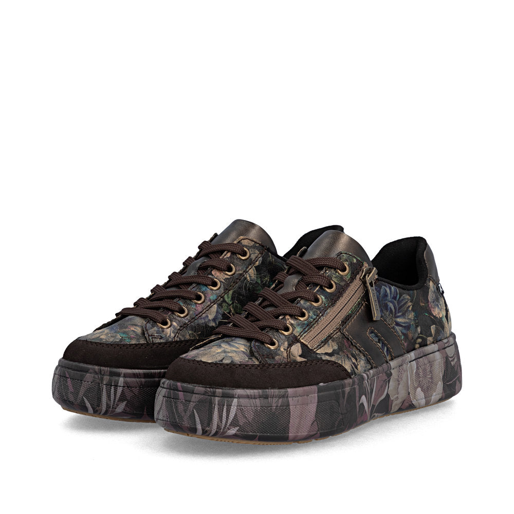 Rieker M7711-26 Brown Combination Casual Shoes