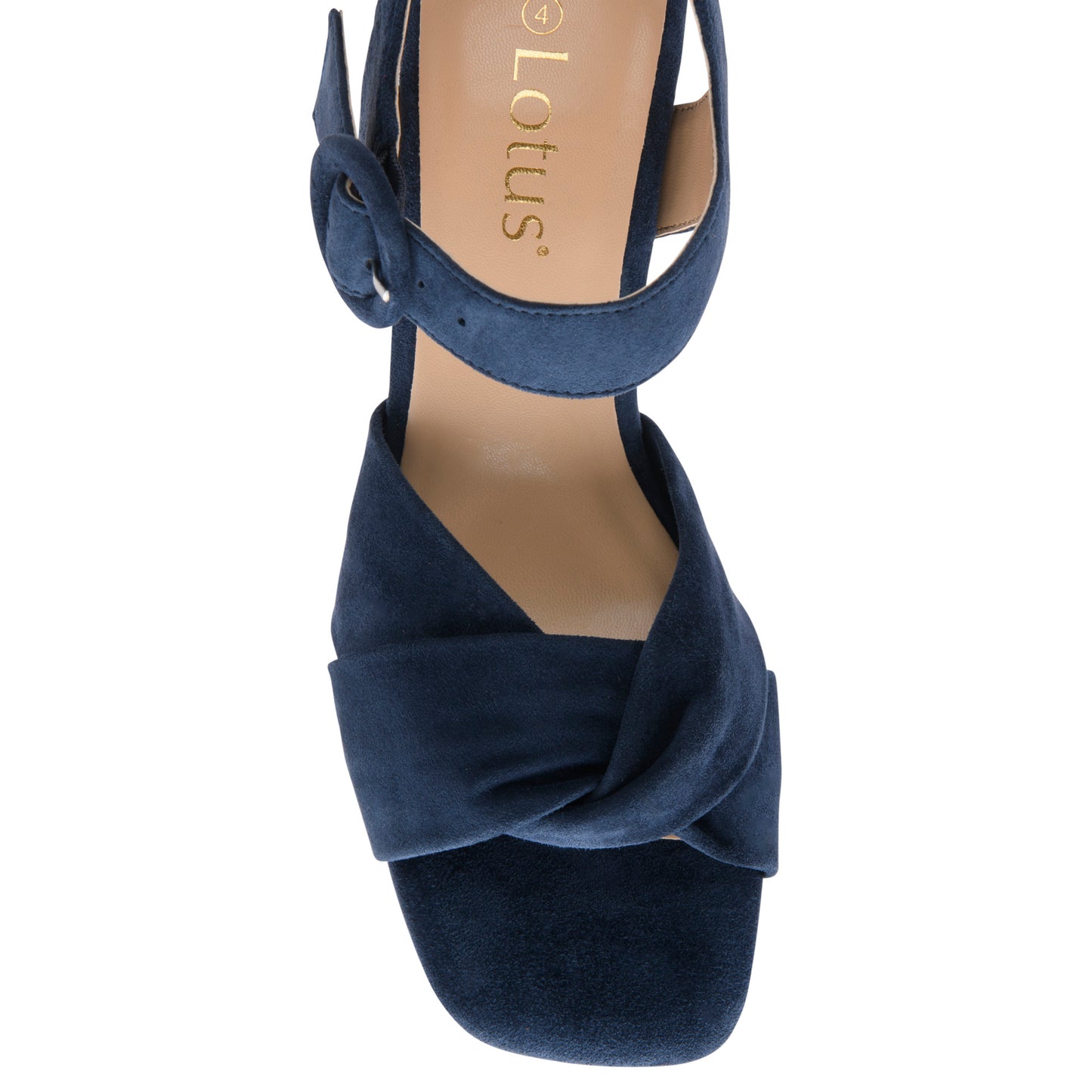 Lotus Maria Navy Suede Shoe
