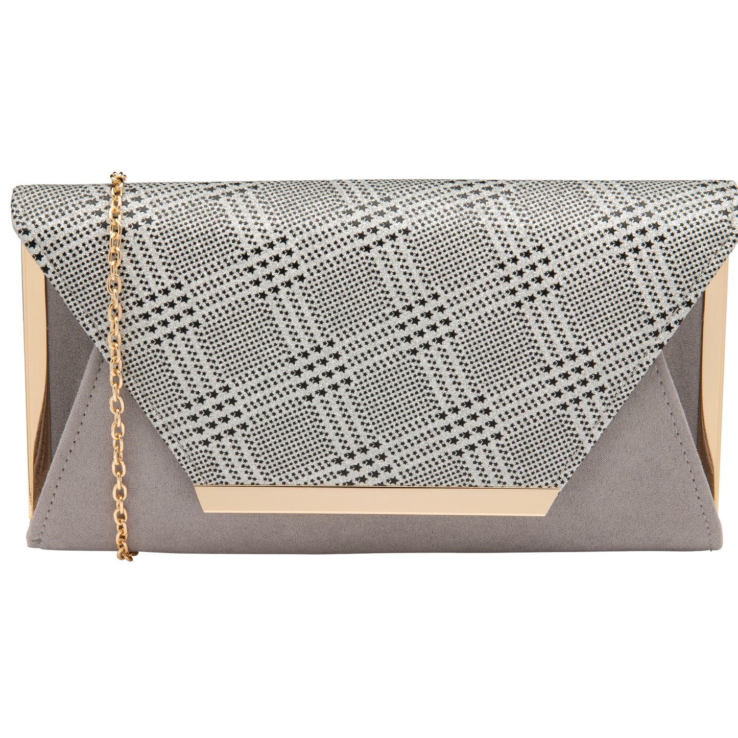 Lotus ULG057 Martha Silver Check Print Handbag