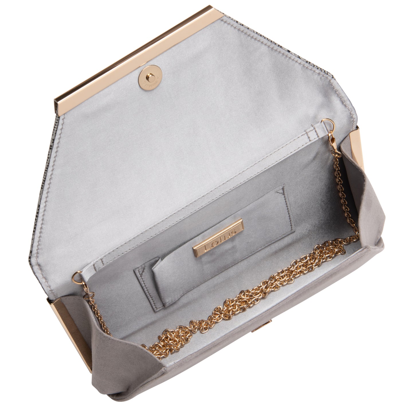 Lotus ULG057 Martha Silver Check Print Handbag