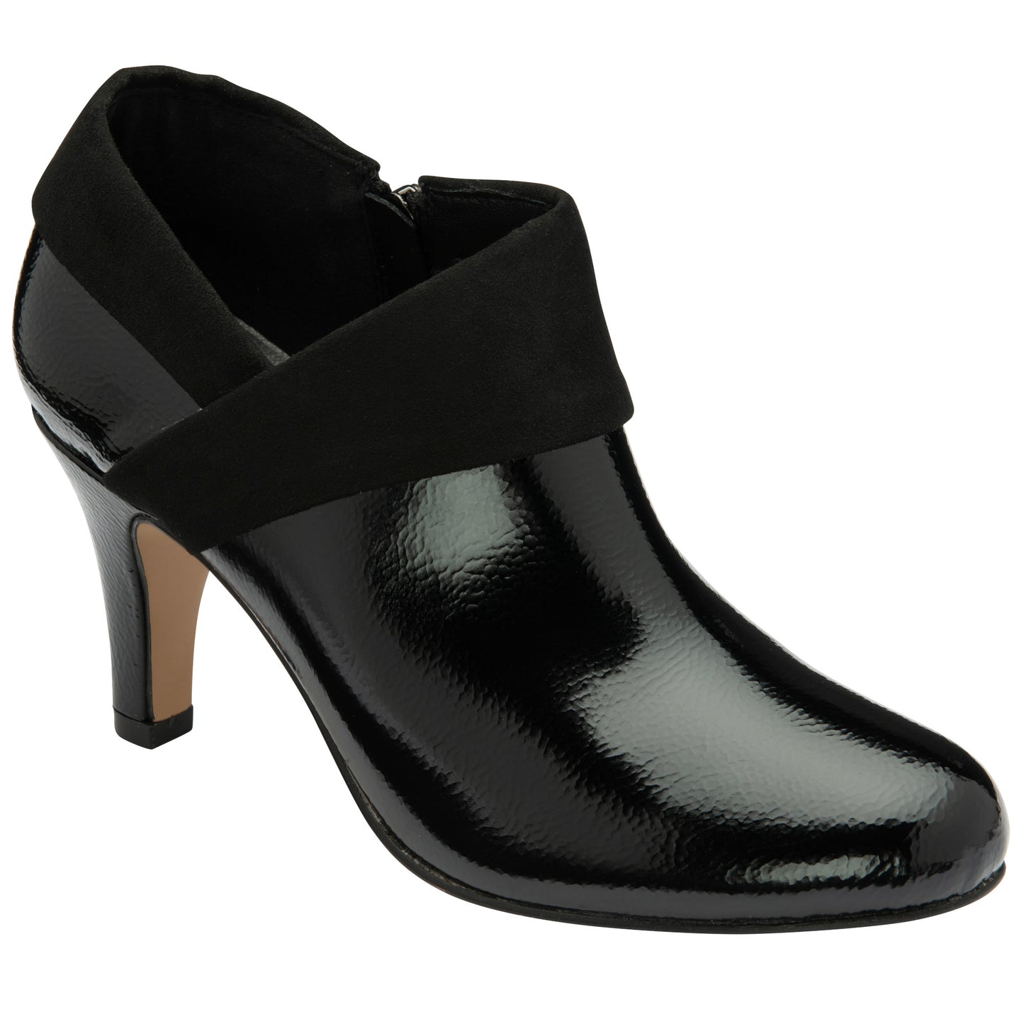 Lotus ULS287 Maya Black Patent/Micro Casual Shoes
