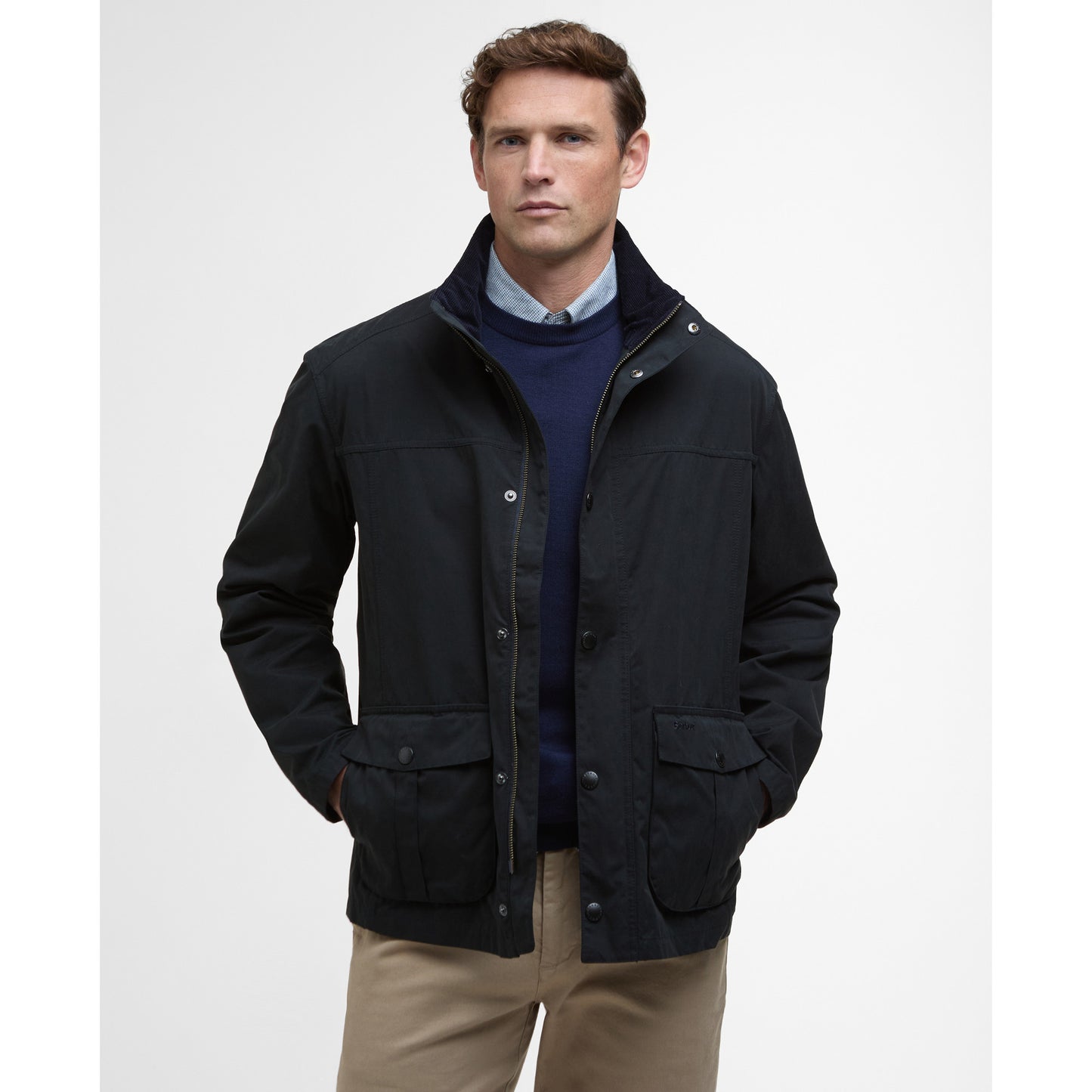 Barbour Sander Casual Navy Jacket