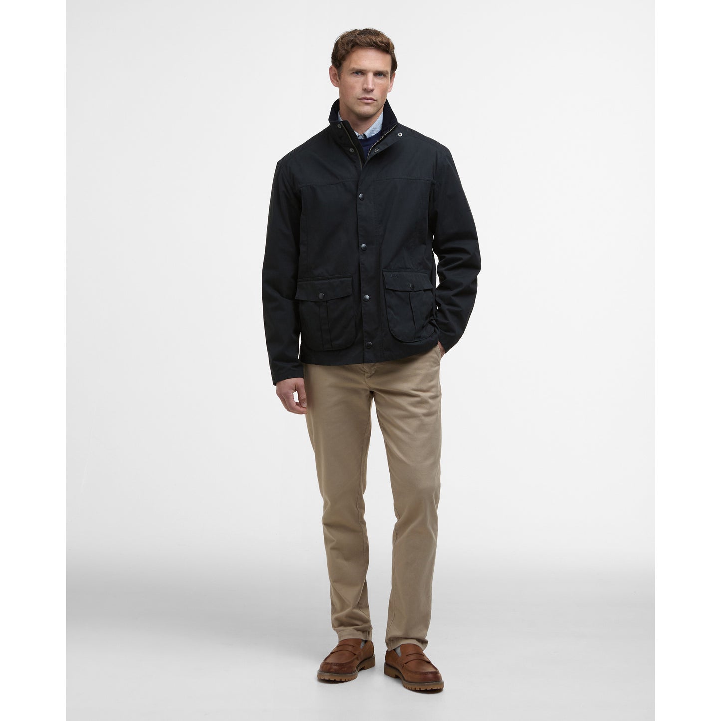 Barbour Sander Casual Navy Jacket